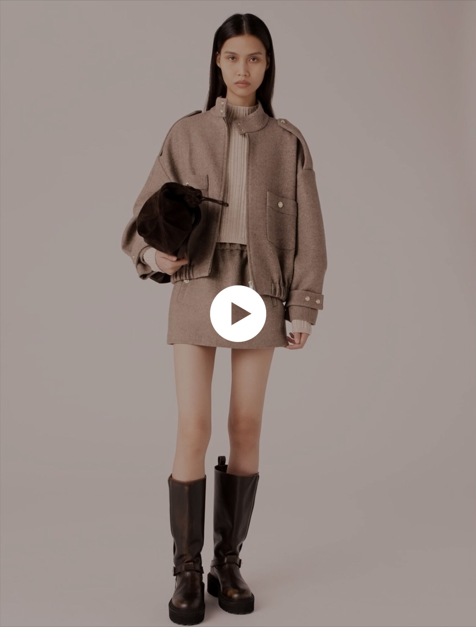 Mixed wool jacket