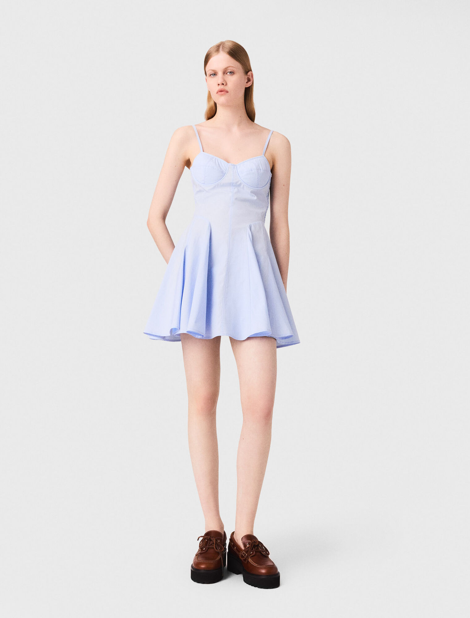 Mini cotton babydoll dress