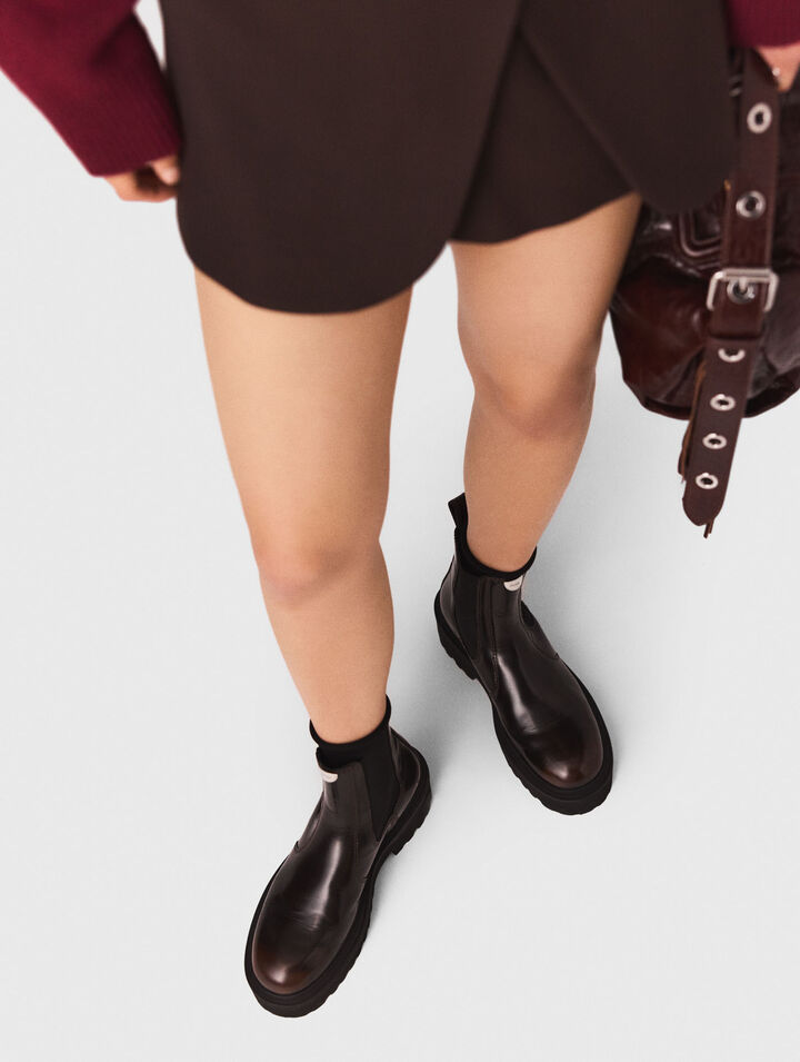Paneled skort