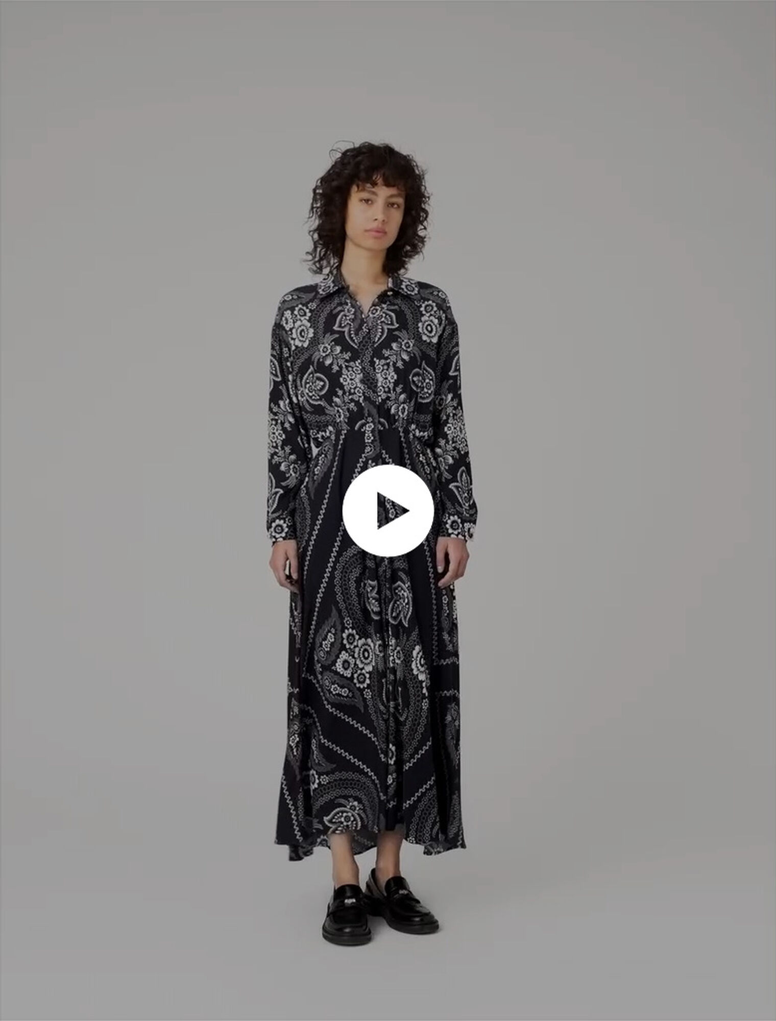 Maxi bandana print dress