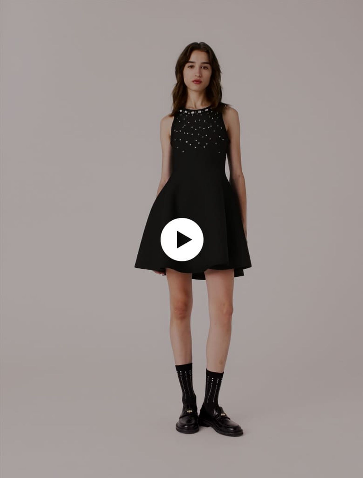 Jewelled skater dress