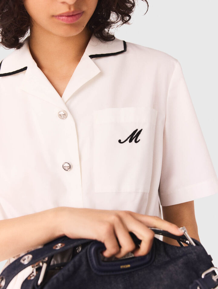 Short-sleeved shirt dress