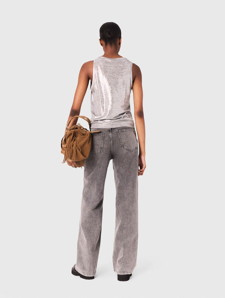 Metallic tank top