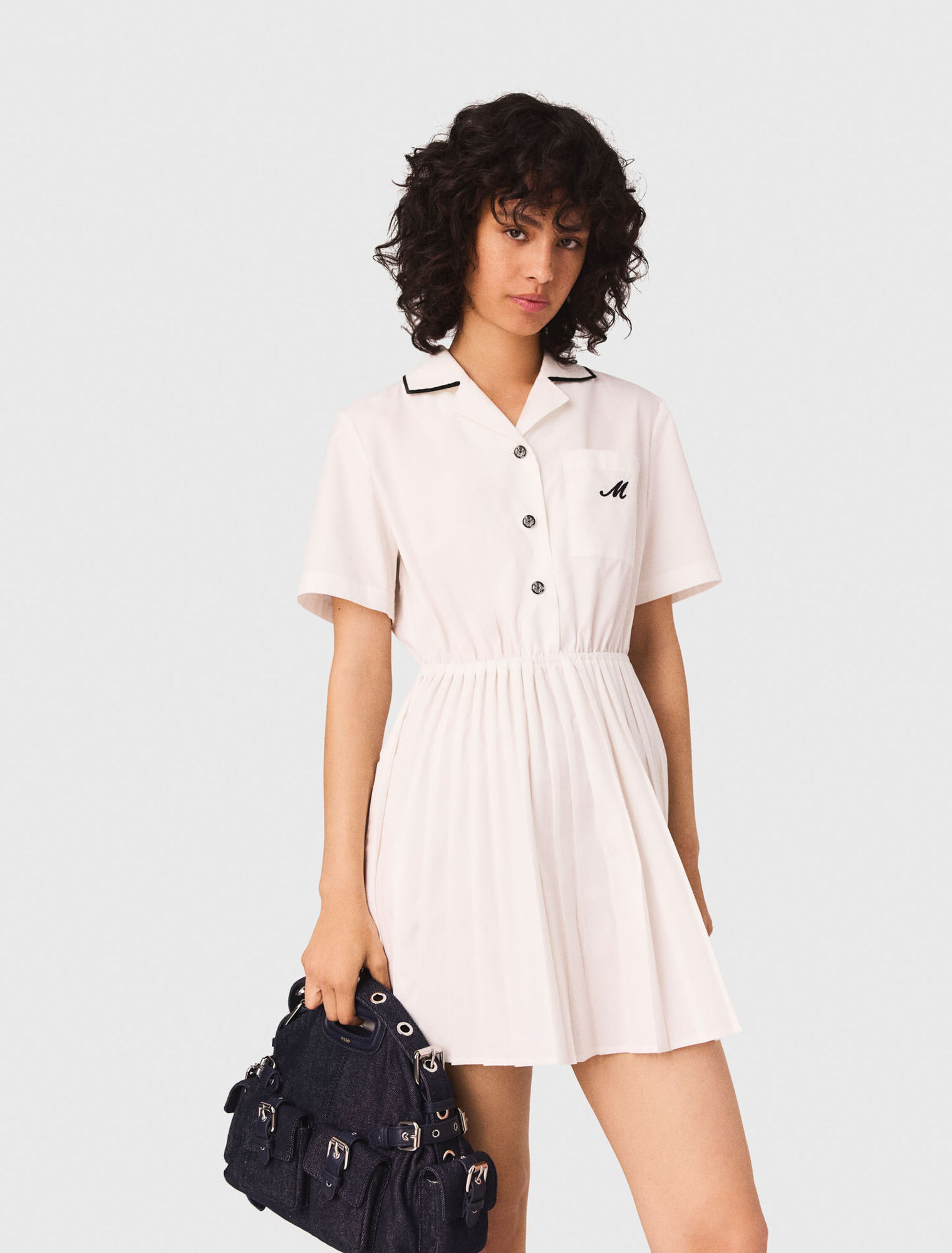 Short-sleeved shirt dress