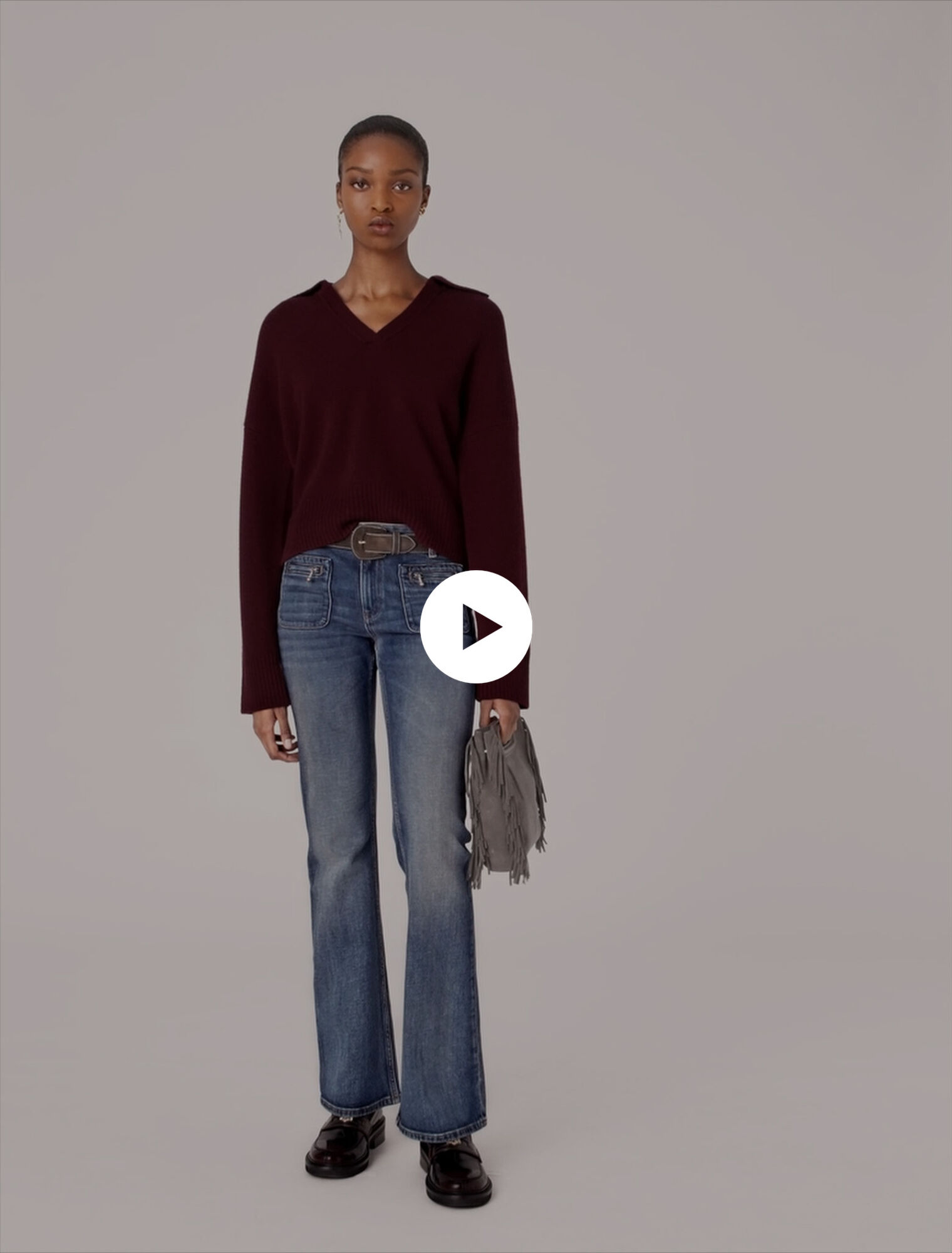 Wool-blend jumper