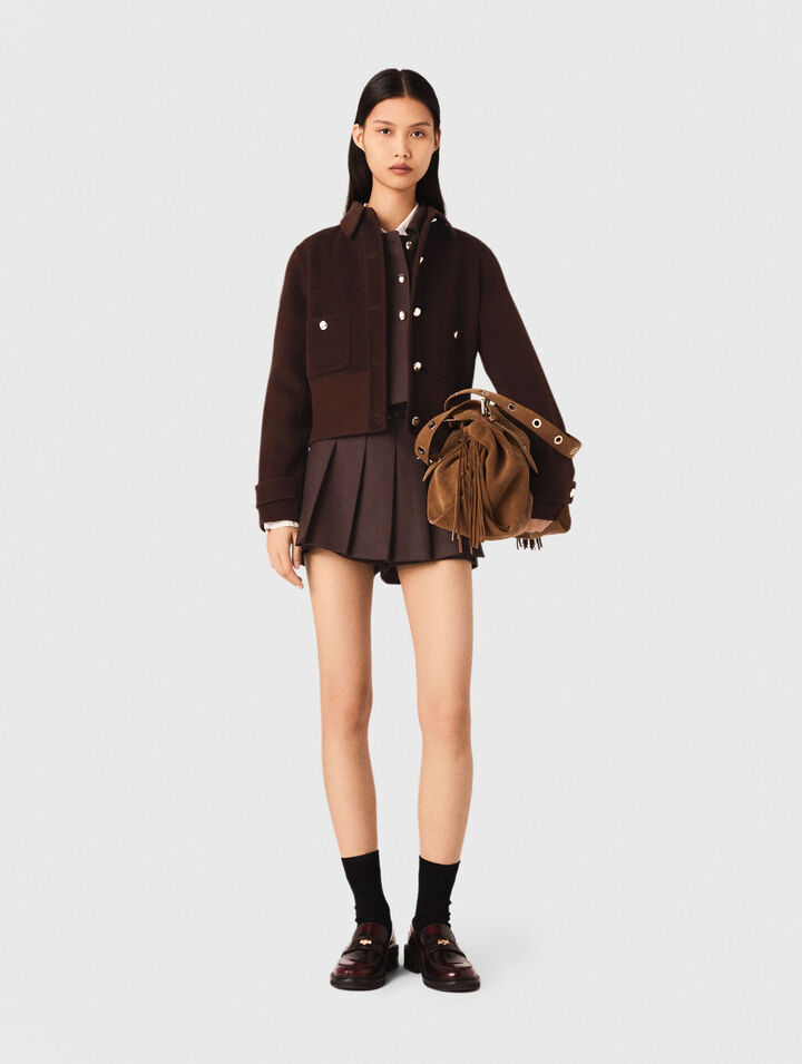 Short cropped coat