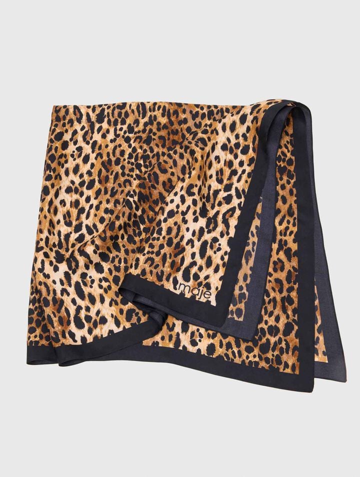 Leopard print scarf