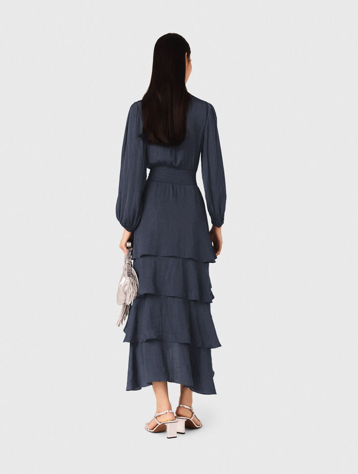 Ruffled maxi dress