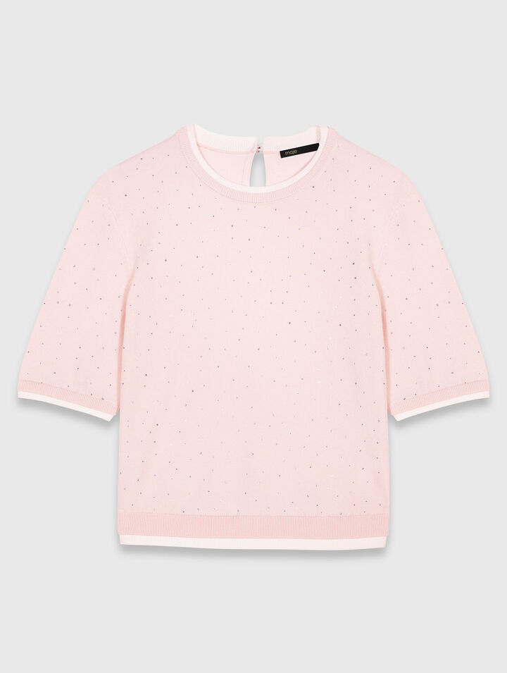 100% wool short-sleeve jumper