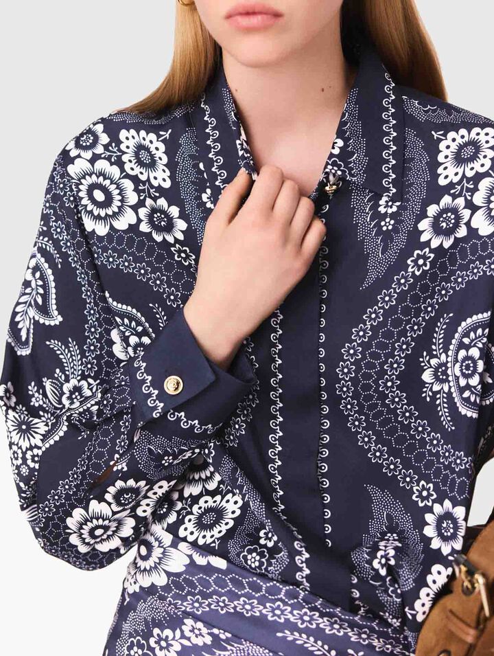 Bandana printed blouse