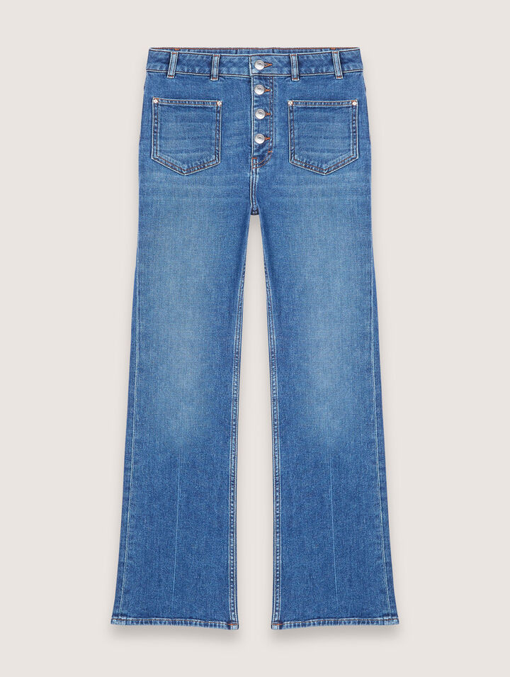 Jeans with button fly