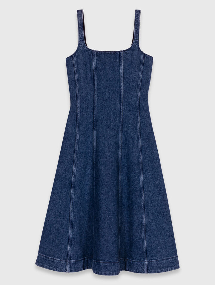 Midi denim dress