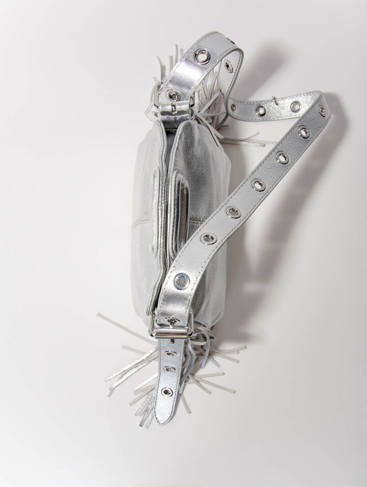 Metallic leather mini Miss M bag