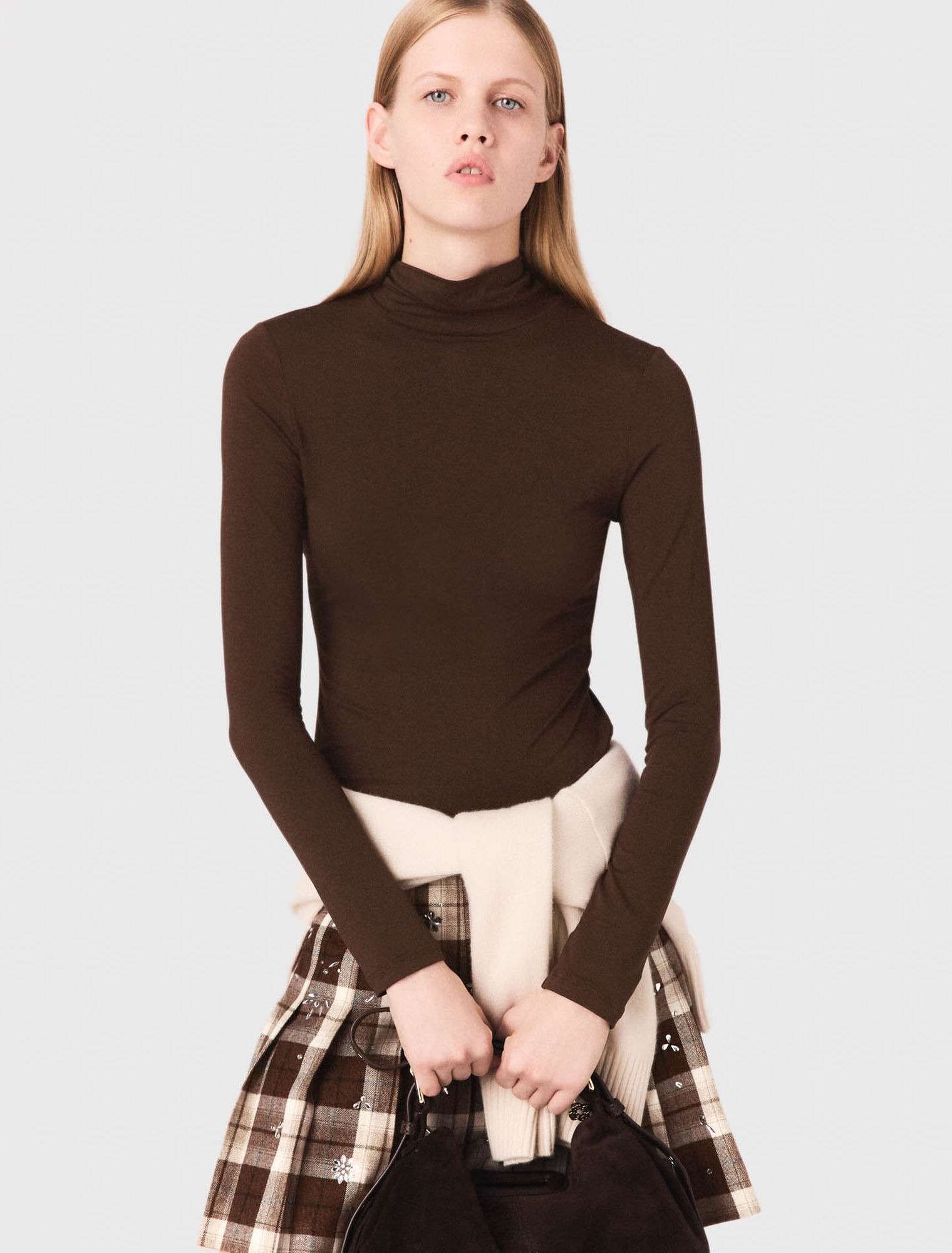Roll neck T-shirt