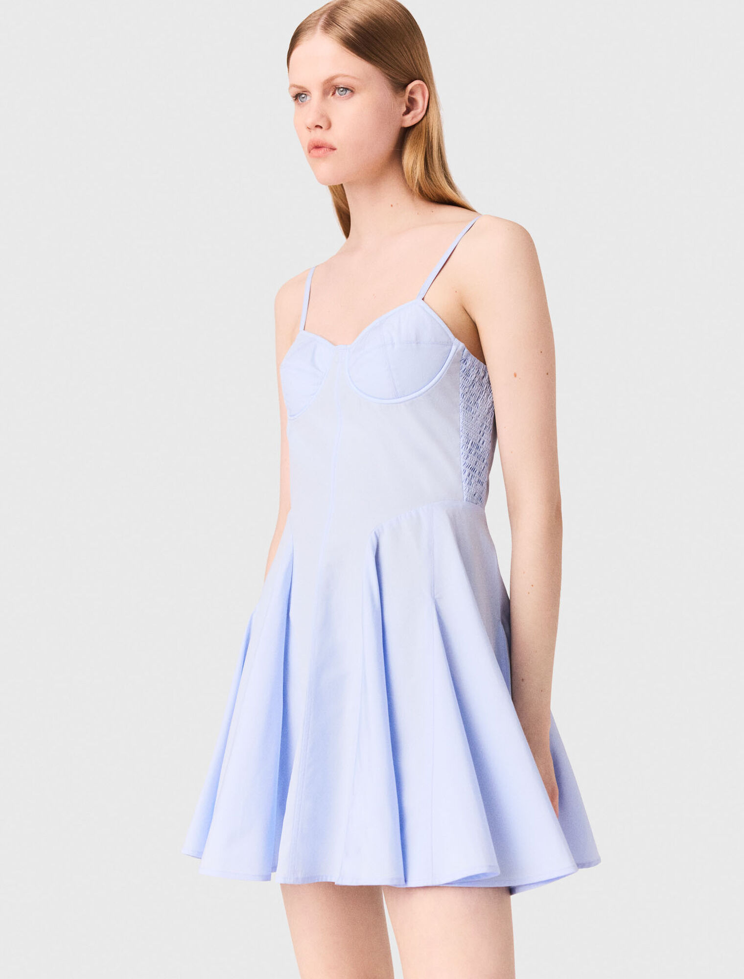 Mini cotton babydoll dress