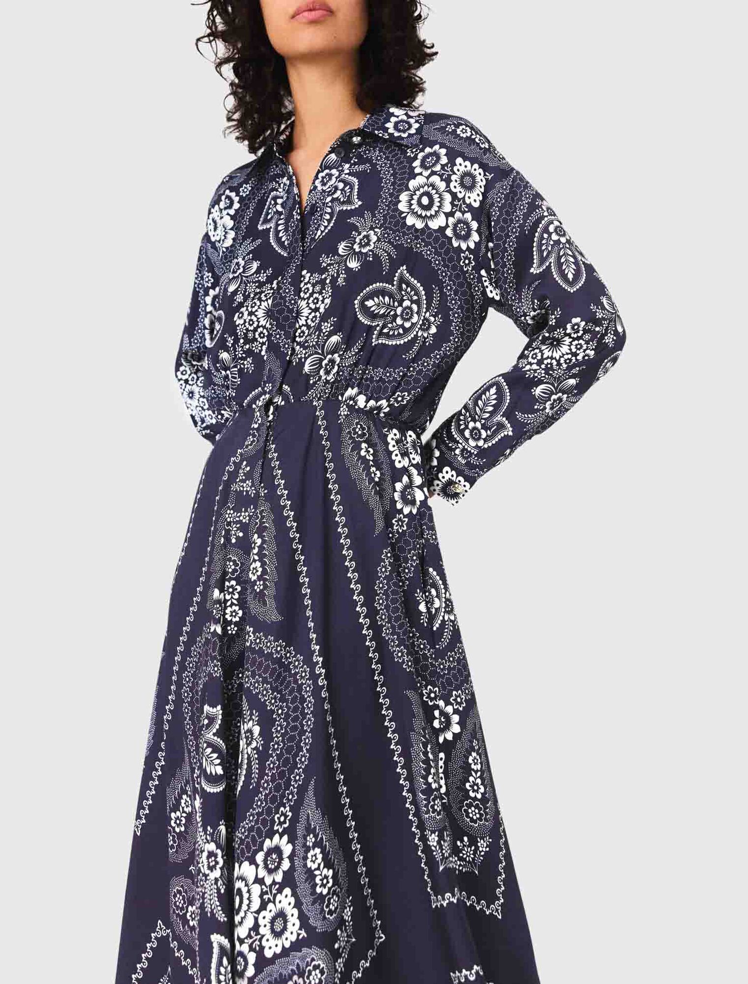 Maxi bandana print dress