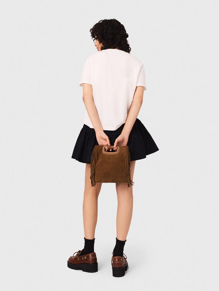T-shirt with embroidered Paris logo