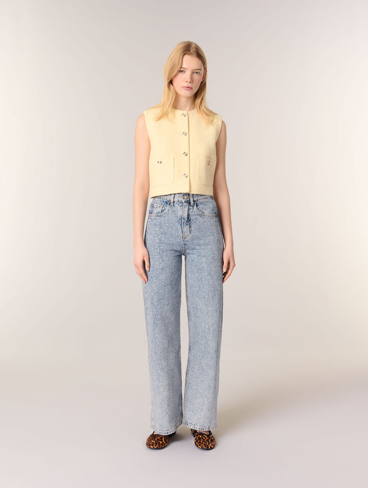 Rhinestone baggy jeans