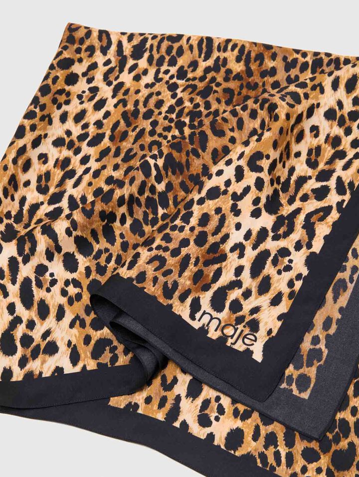Leopard print scarf