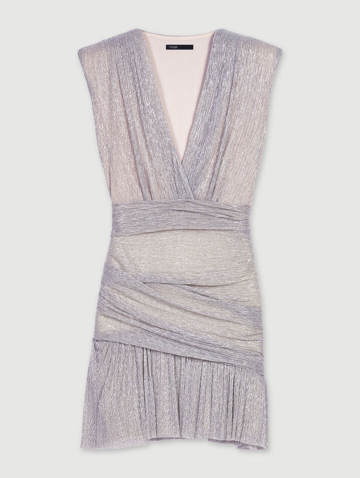 Mini metallic dress