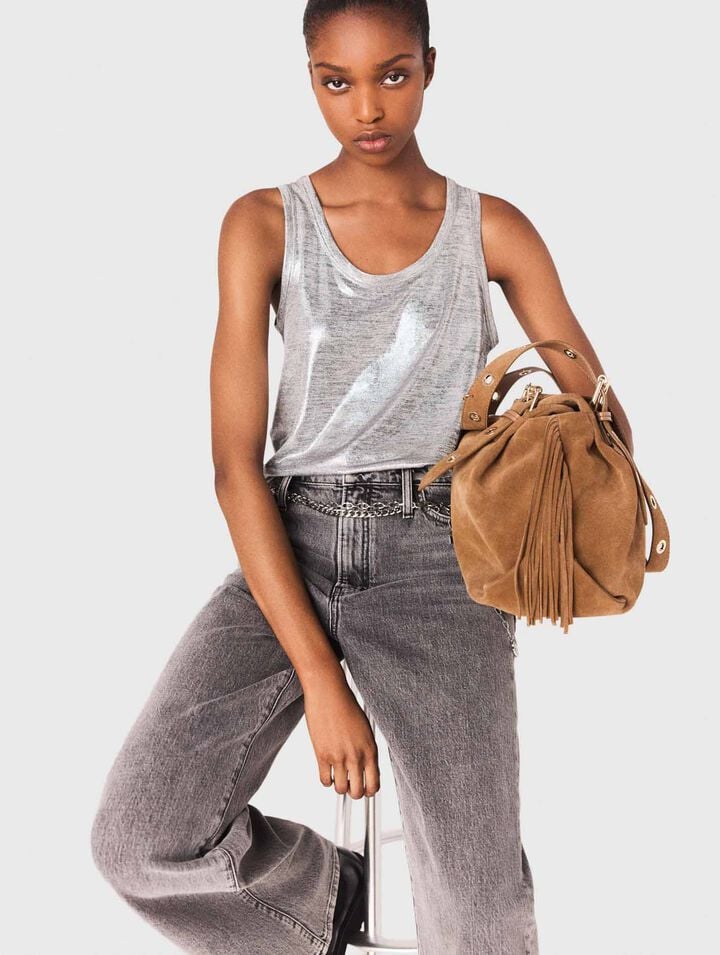 Metallic tank top