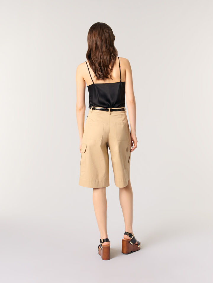 Silk satin and lace slip top