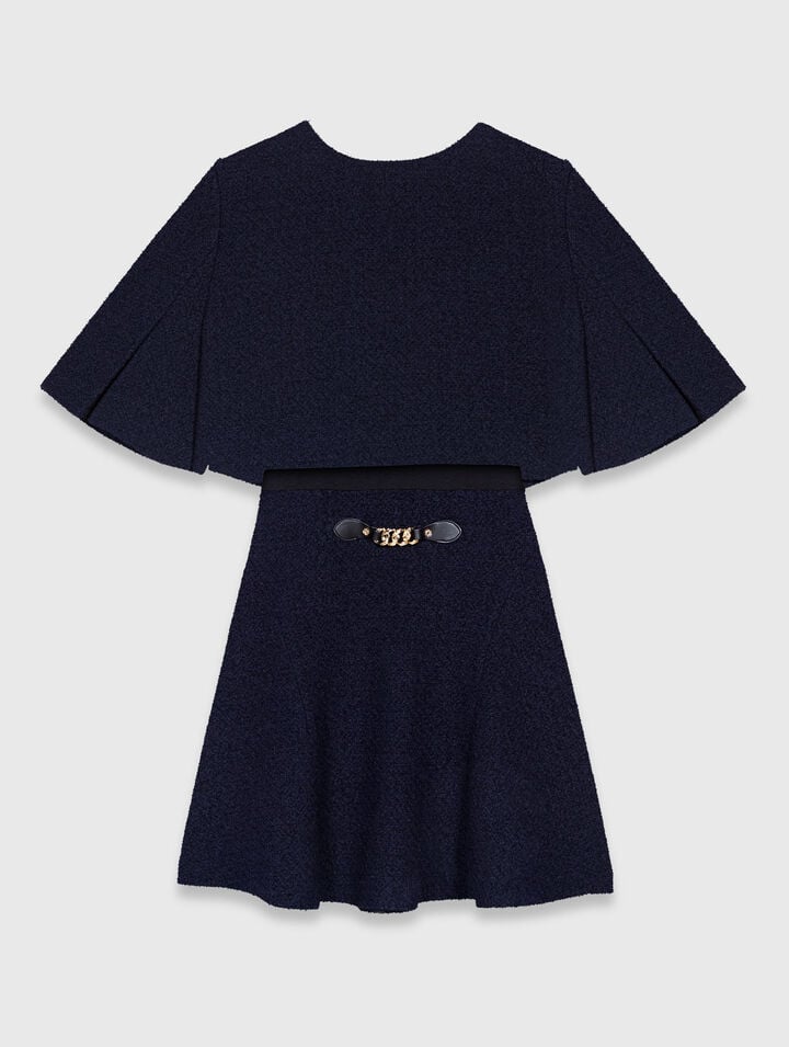 2-in-1 tweed dress