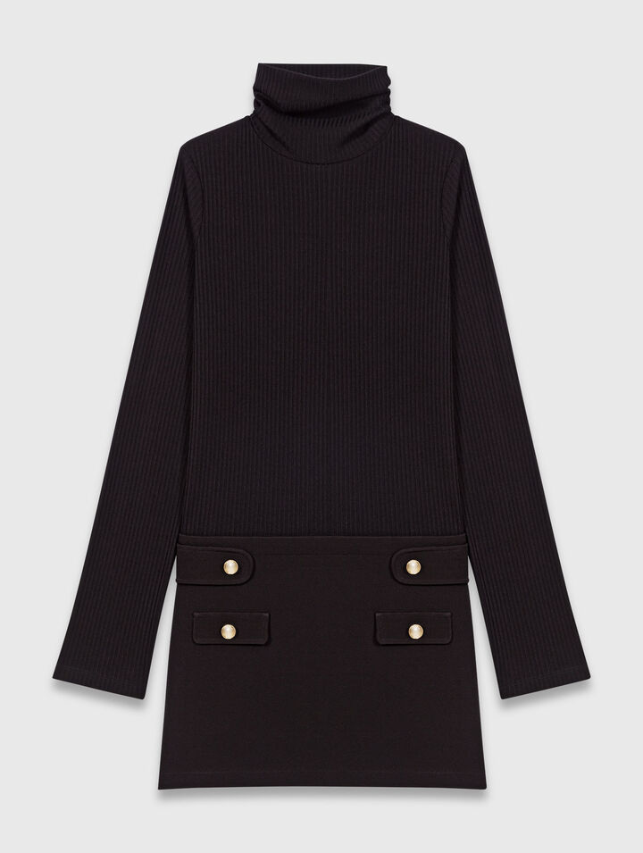 Short turtle neck dress