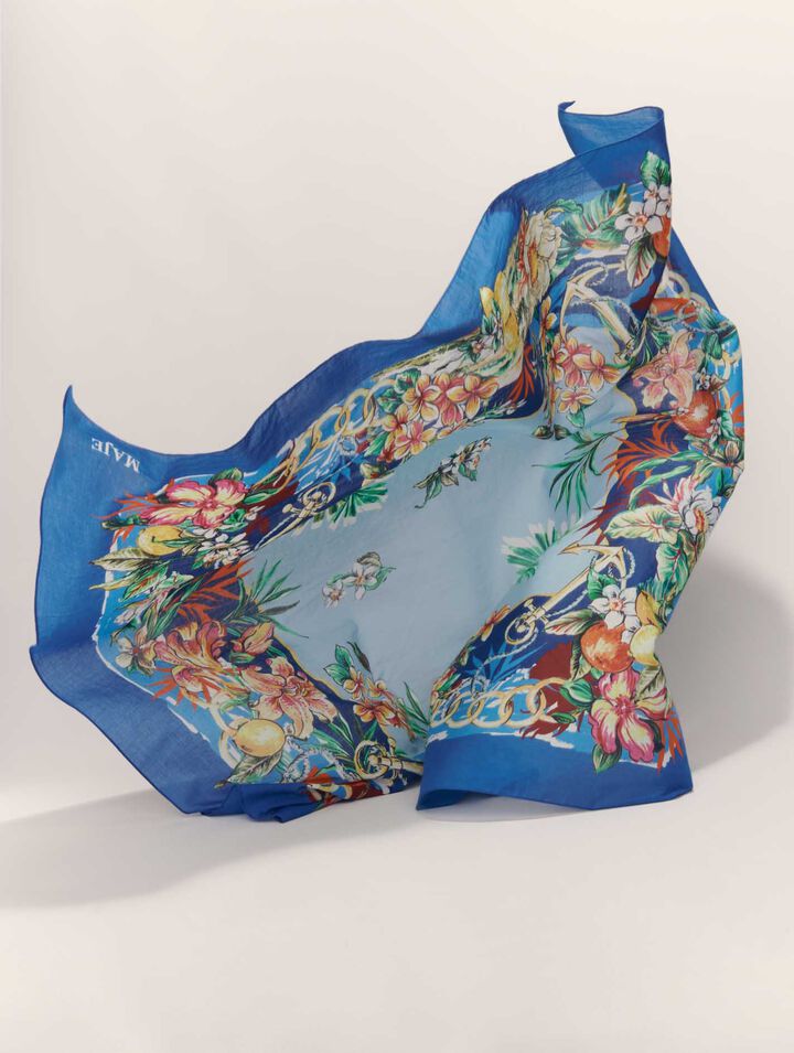 Cotton printed scarf