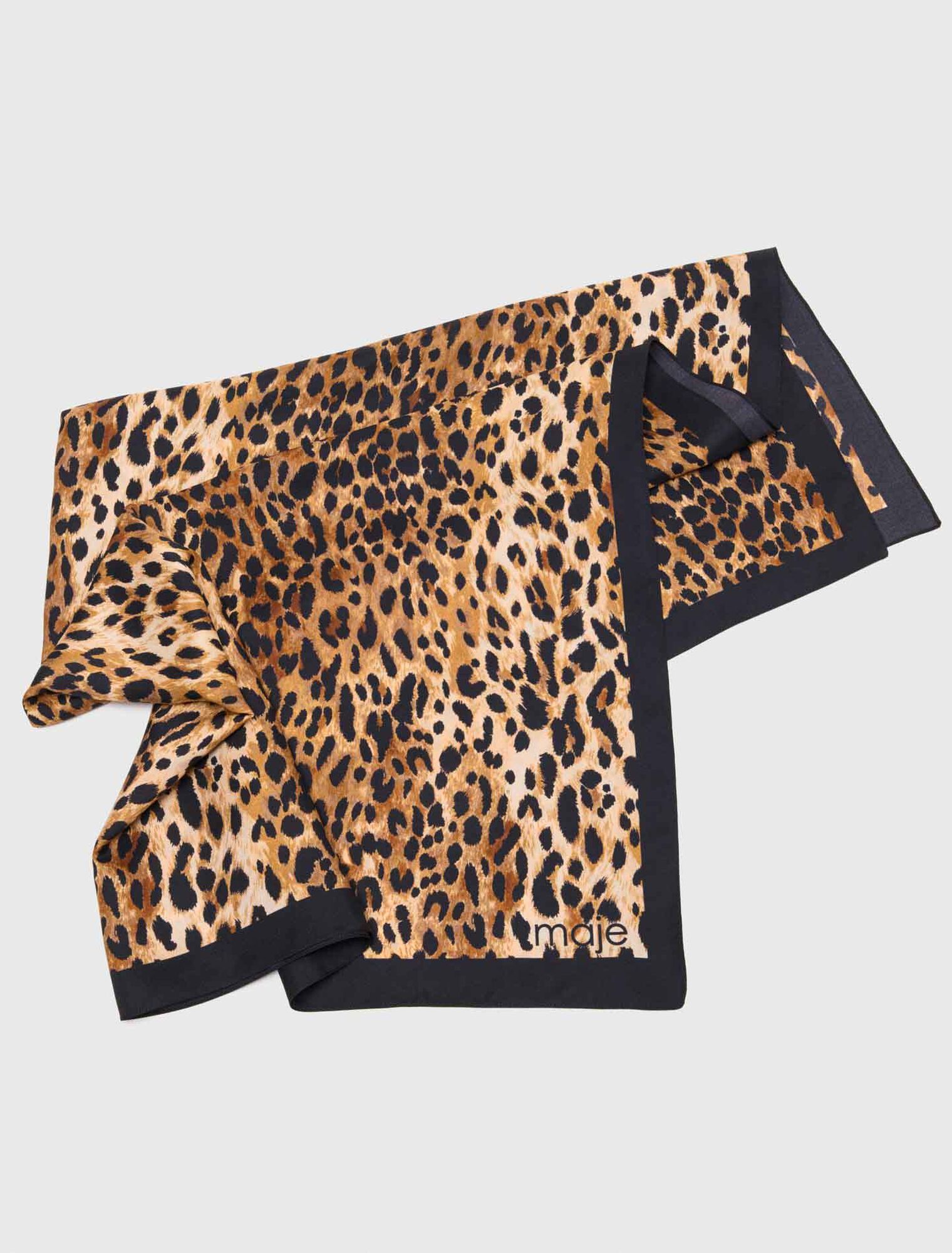 Leopard print scarf