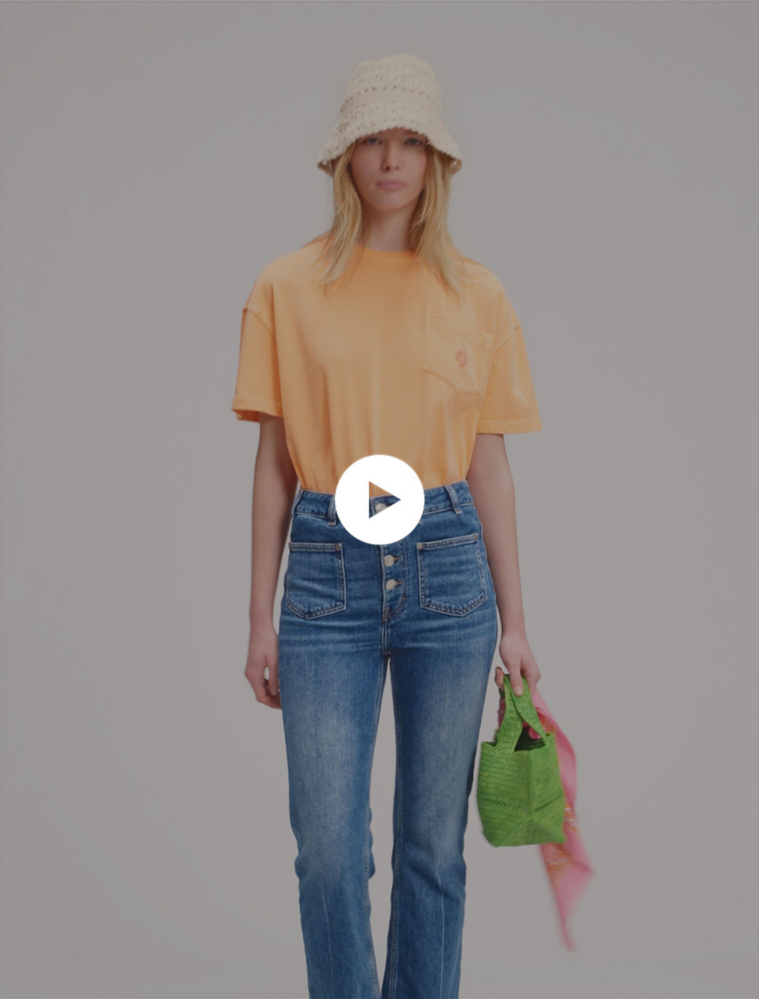 Jeans with button fly