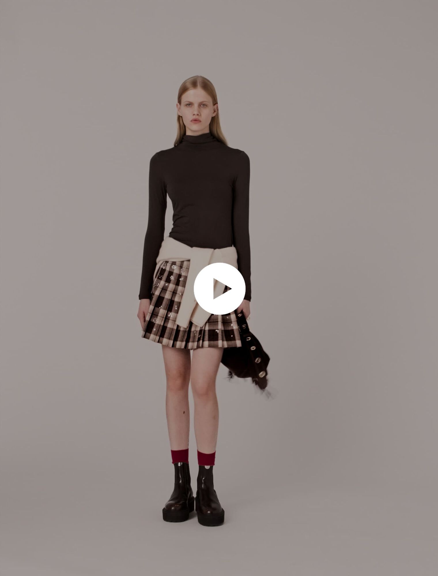Roll neck T-shirt