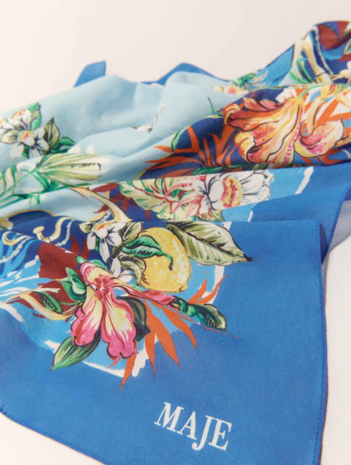 Cotton printed scarf