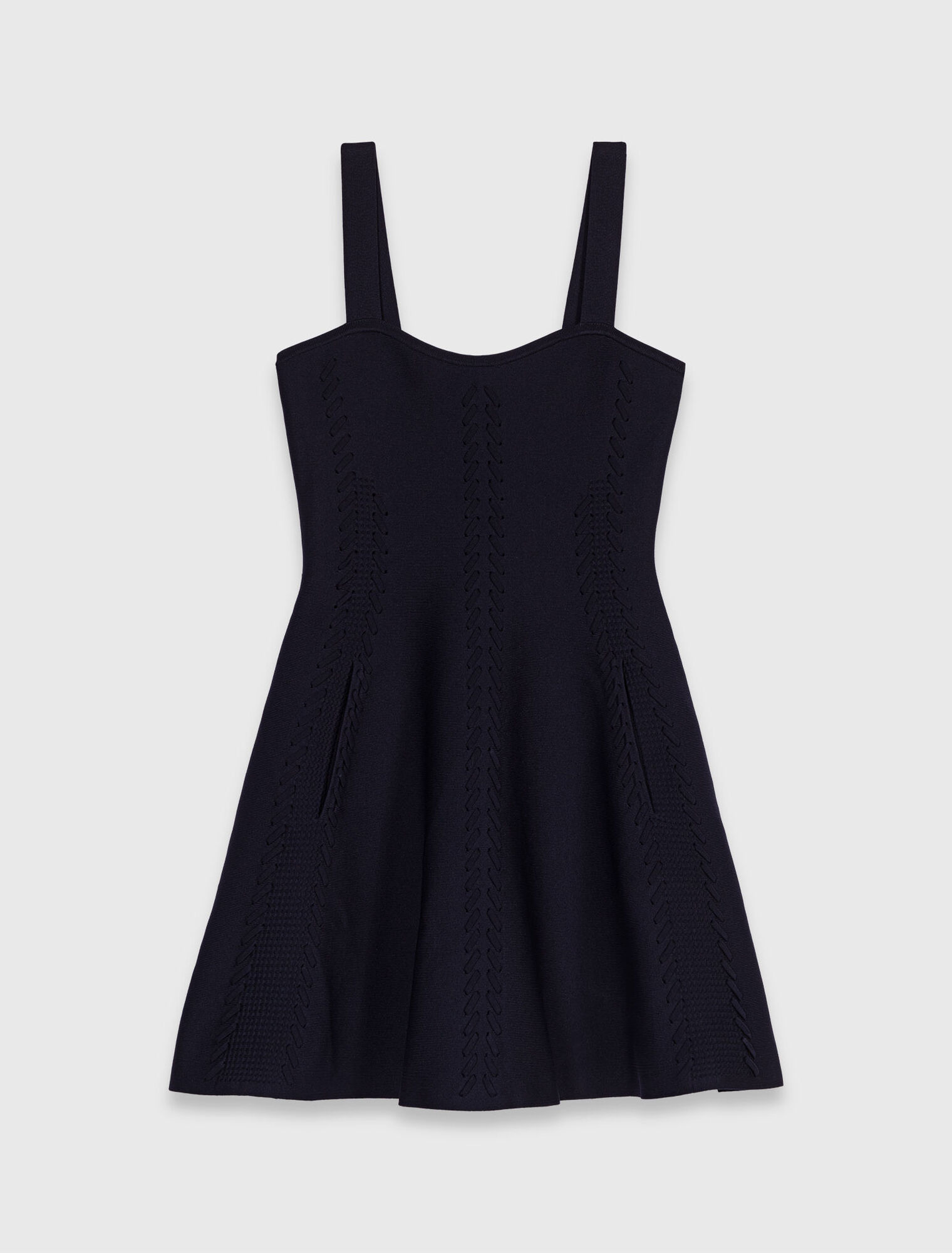 Short knitted babydoll dress 