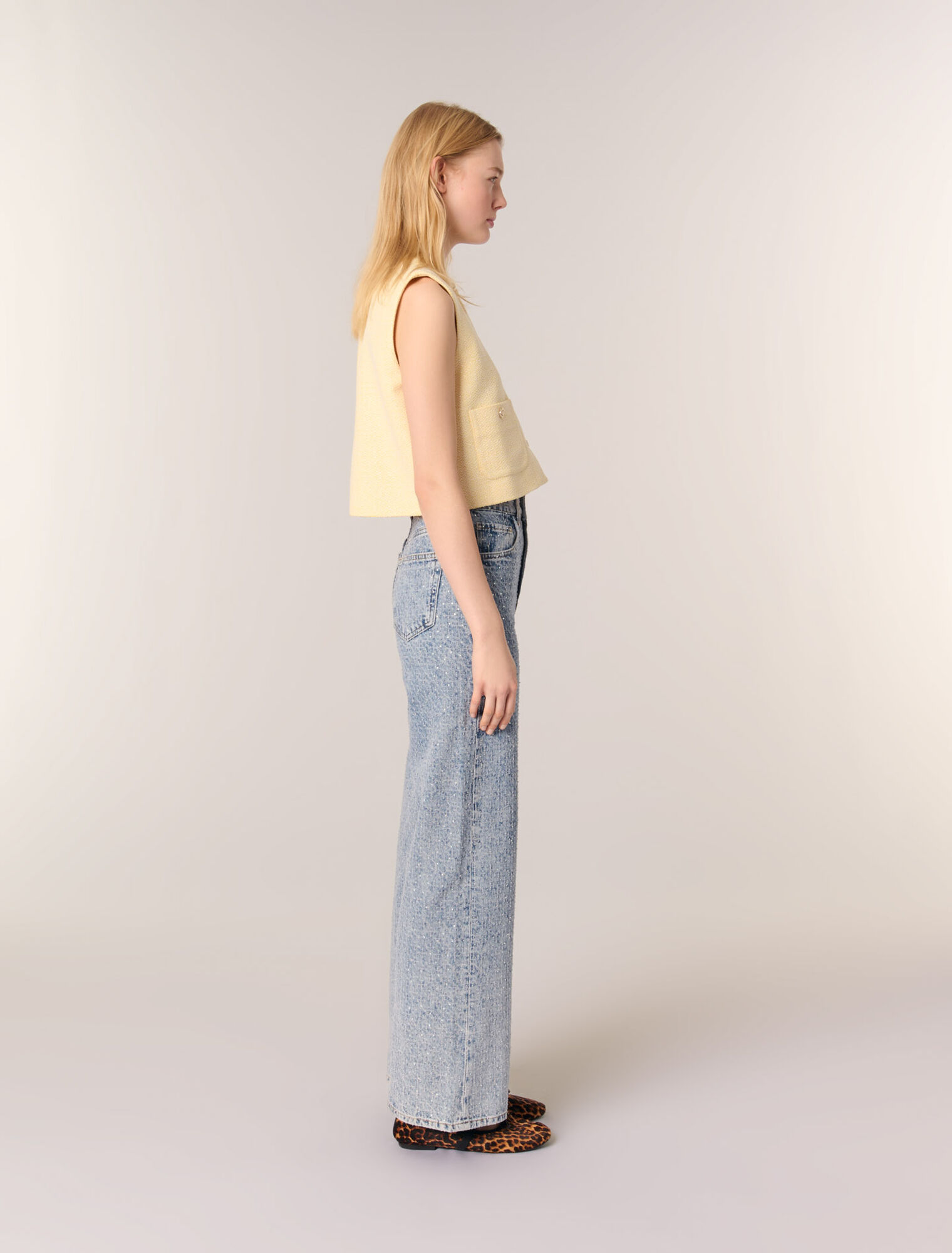 Rhinestone baggy jeans
