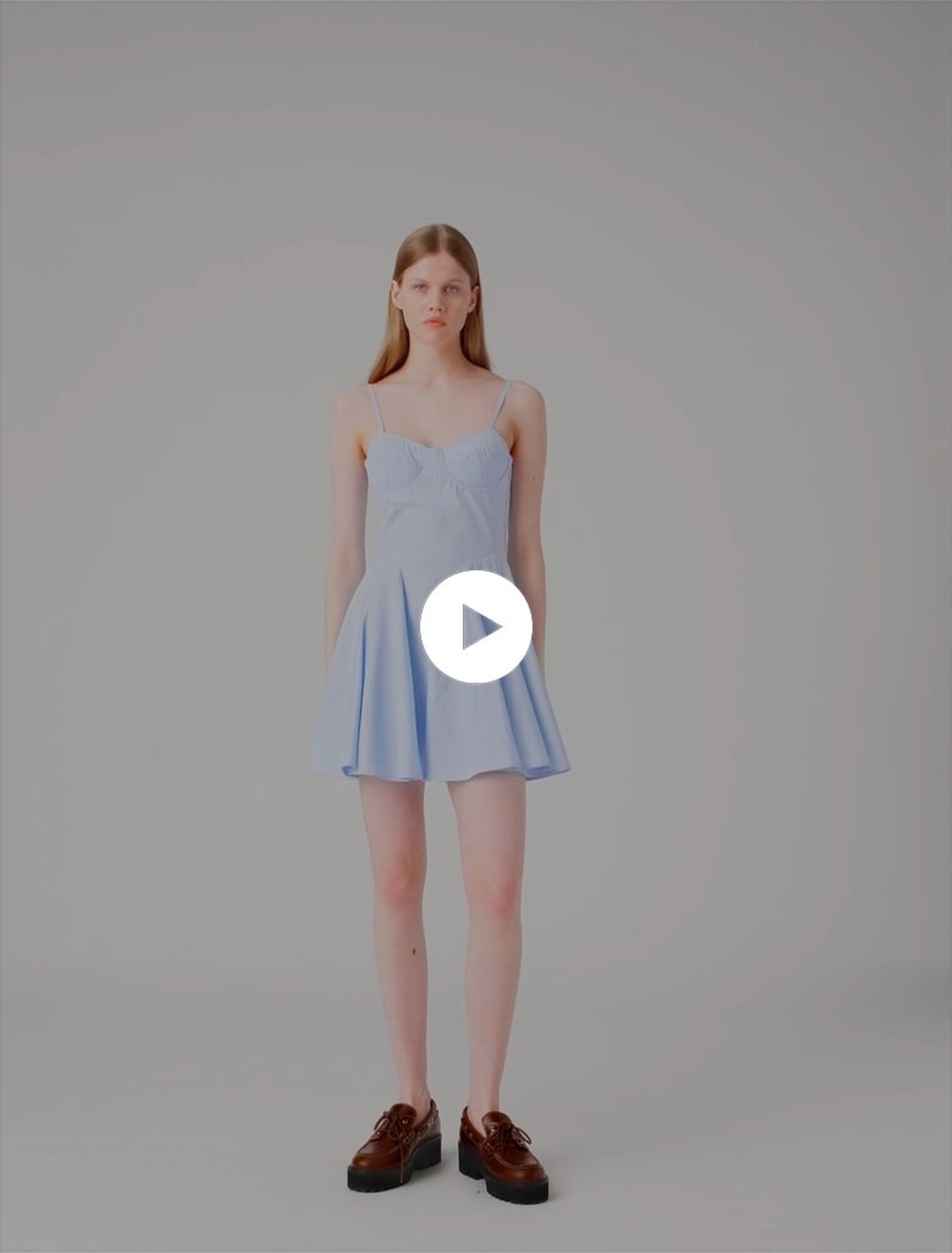 Mini cotton babydoll dress