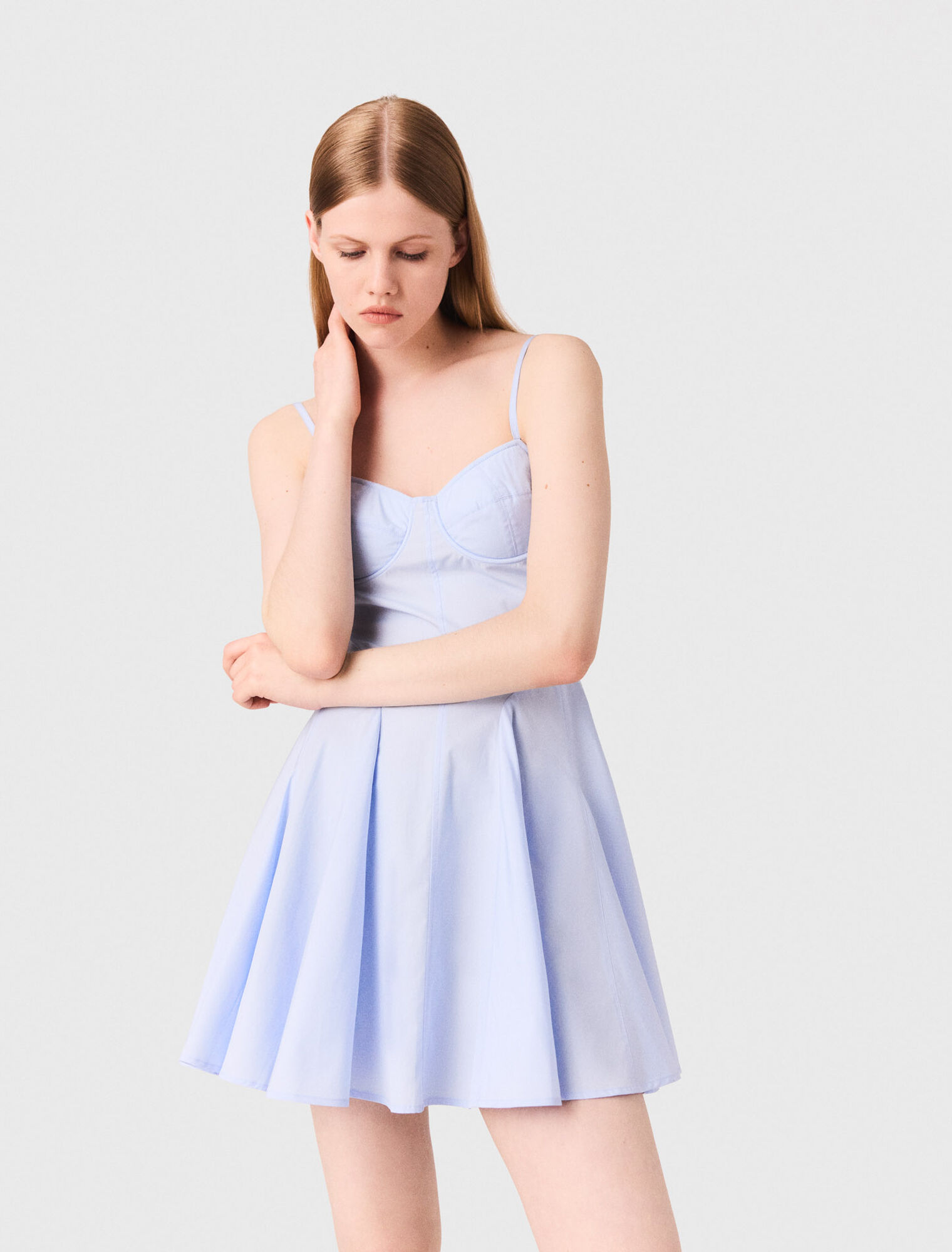 Mini cotton babydoll dress