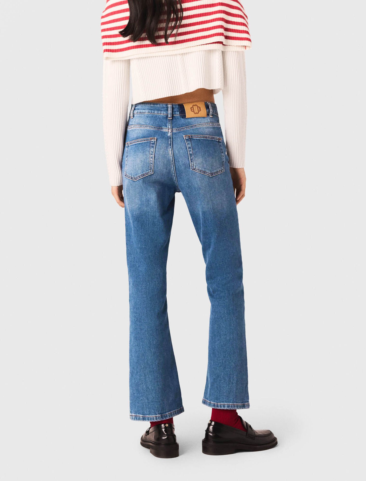 Jeans with button fly