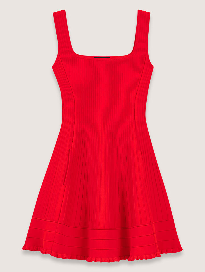 Mini knit dress