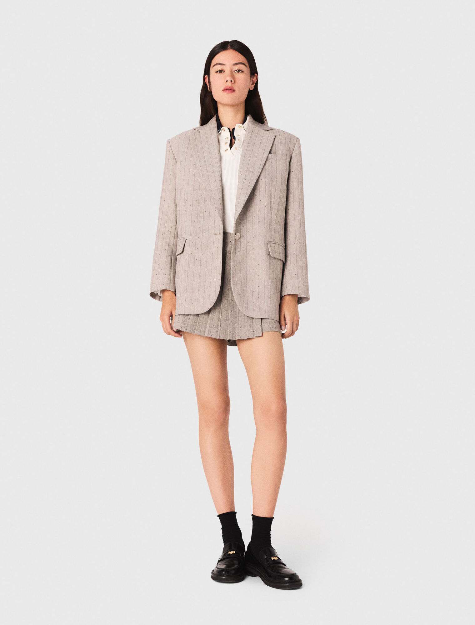 Rhinestone suit blazer