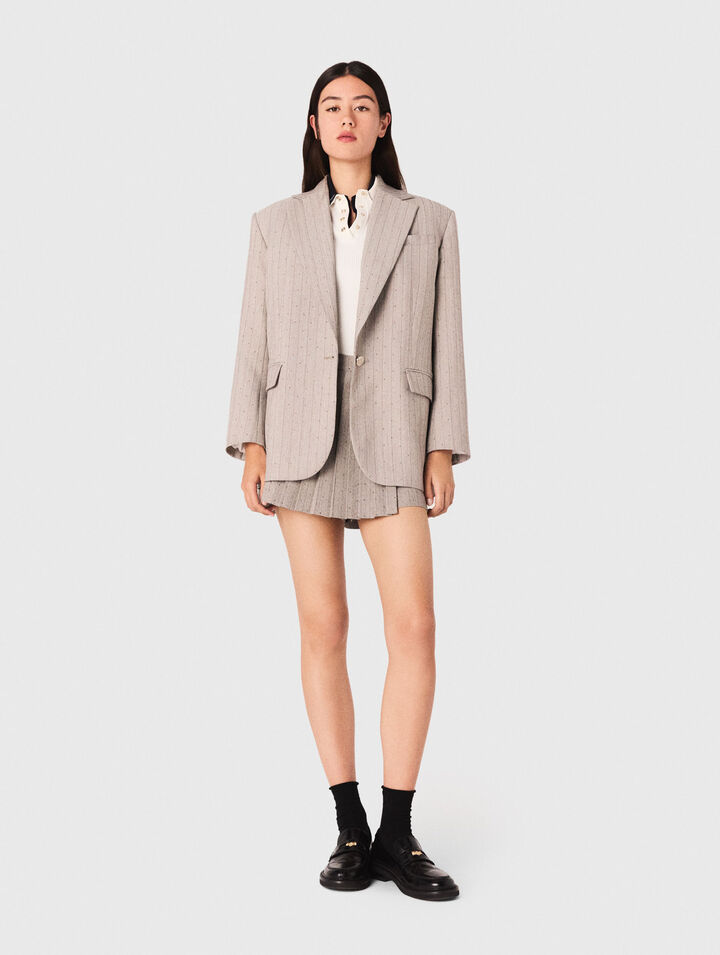 Rhinestone suit blazer
