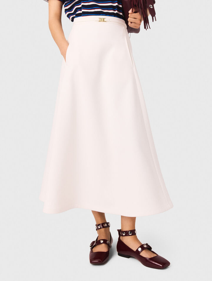 Heavy crepe skirt