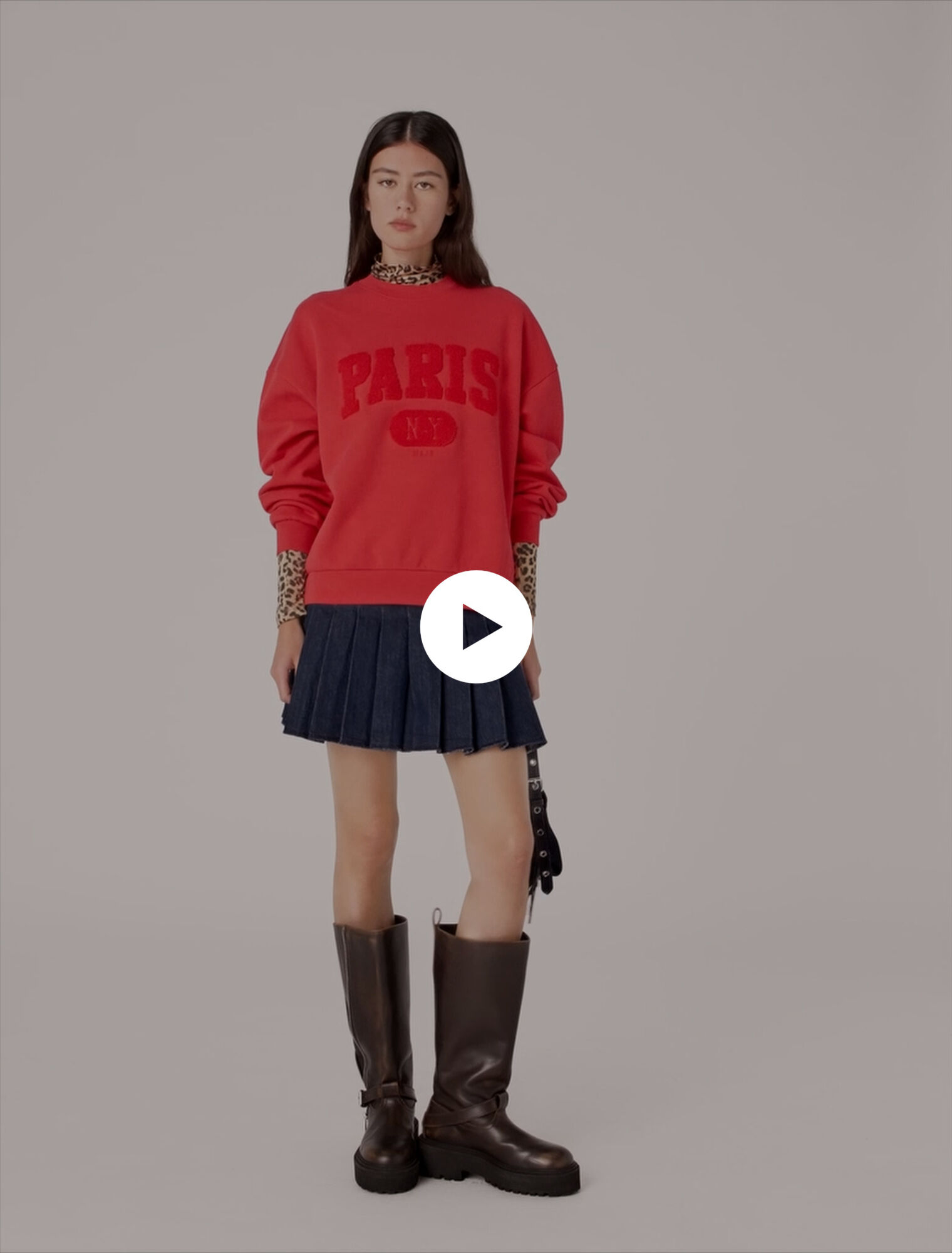 Paris NY Lettering Sweatshirt