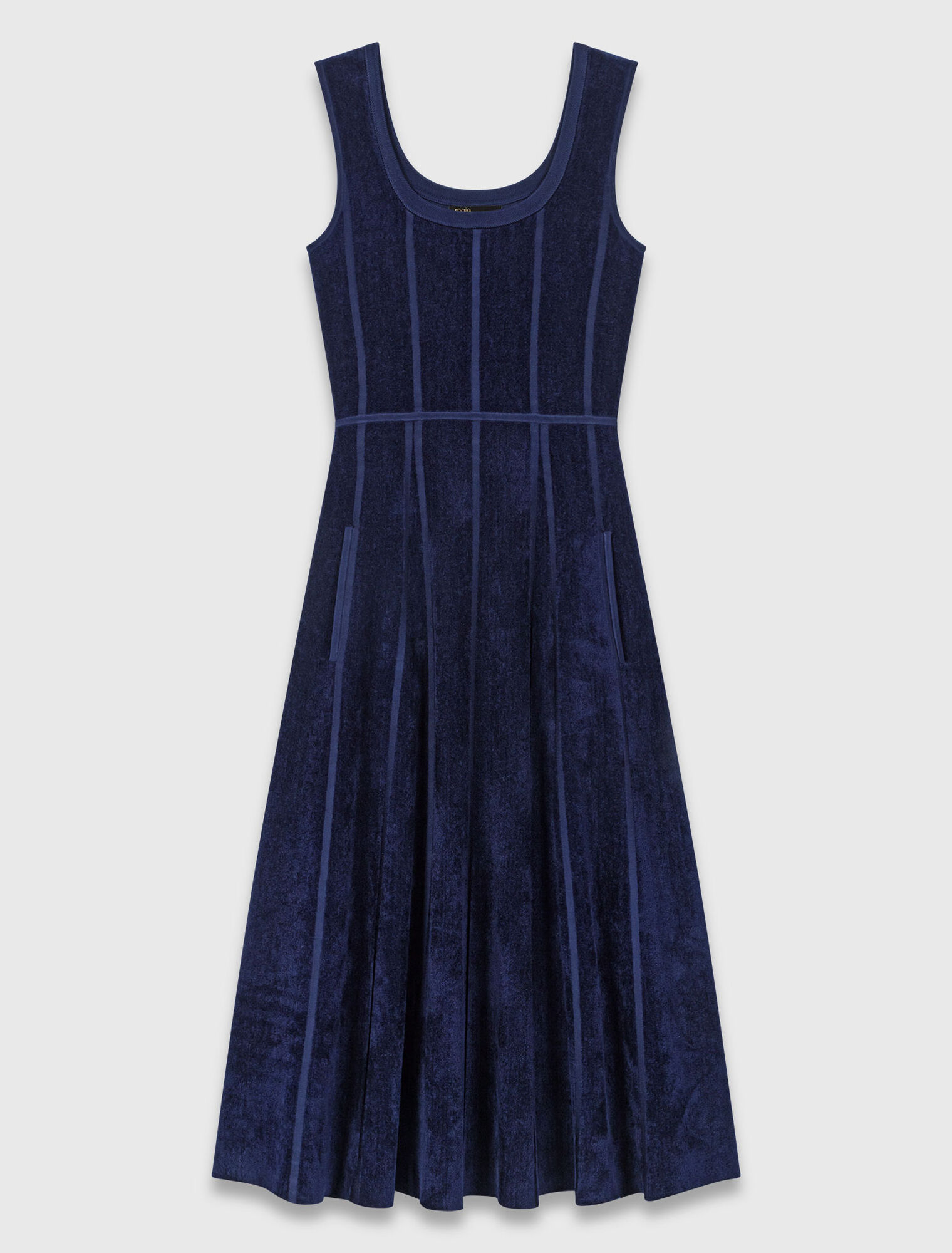 Velvet midi dress