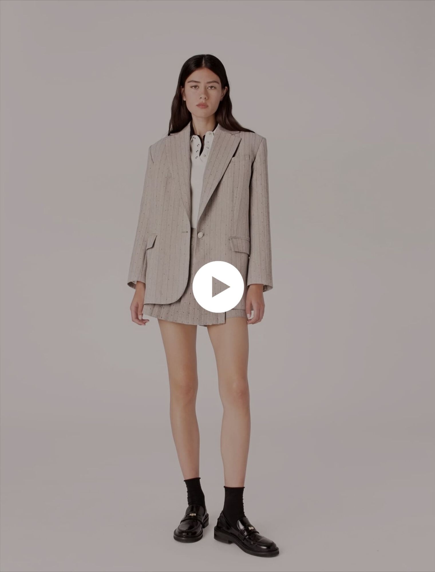 Rhinestone suit blazer