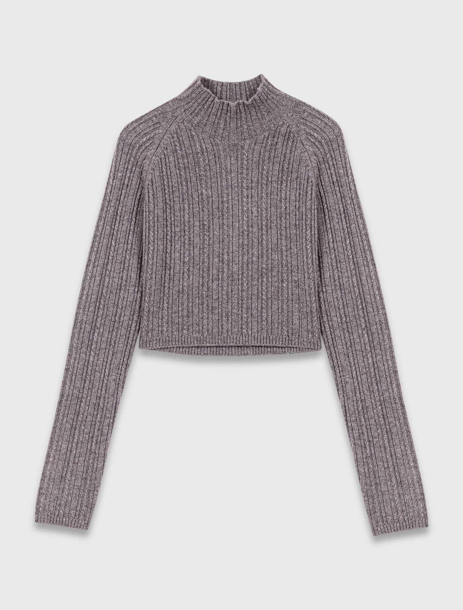 Knit dress with removable sweater