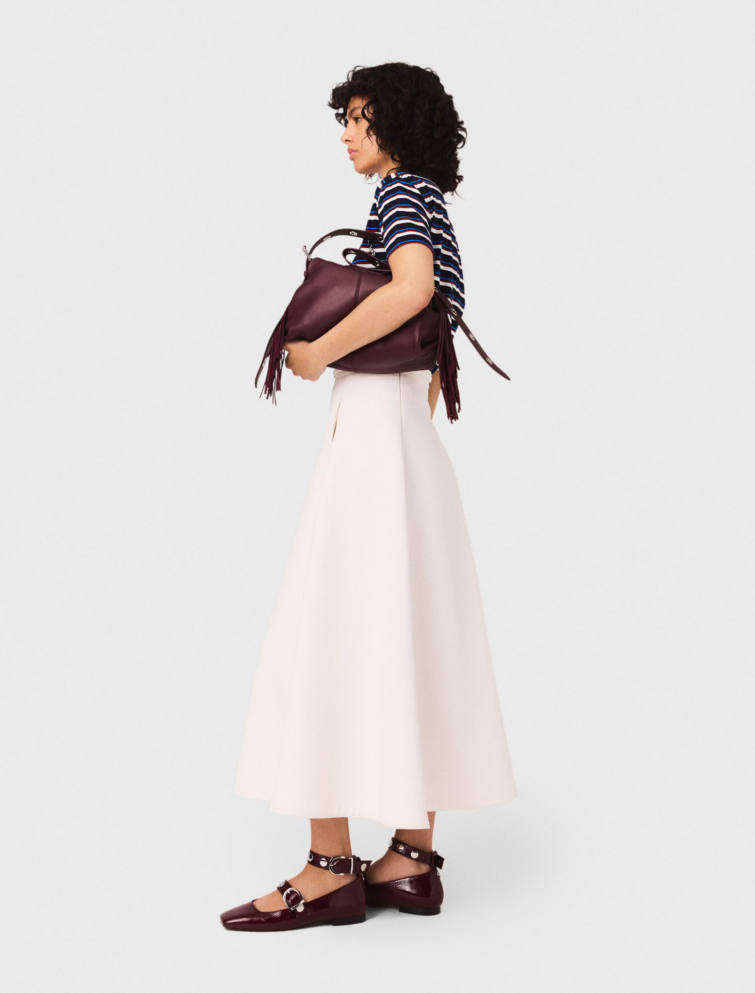 Heavy crepe skirt