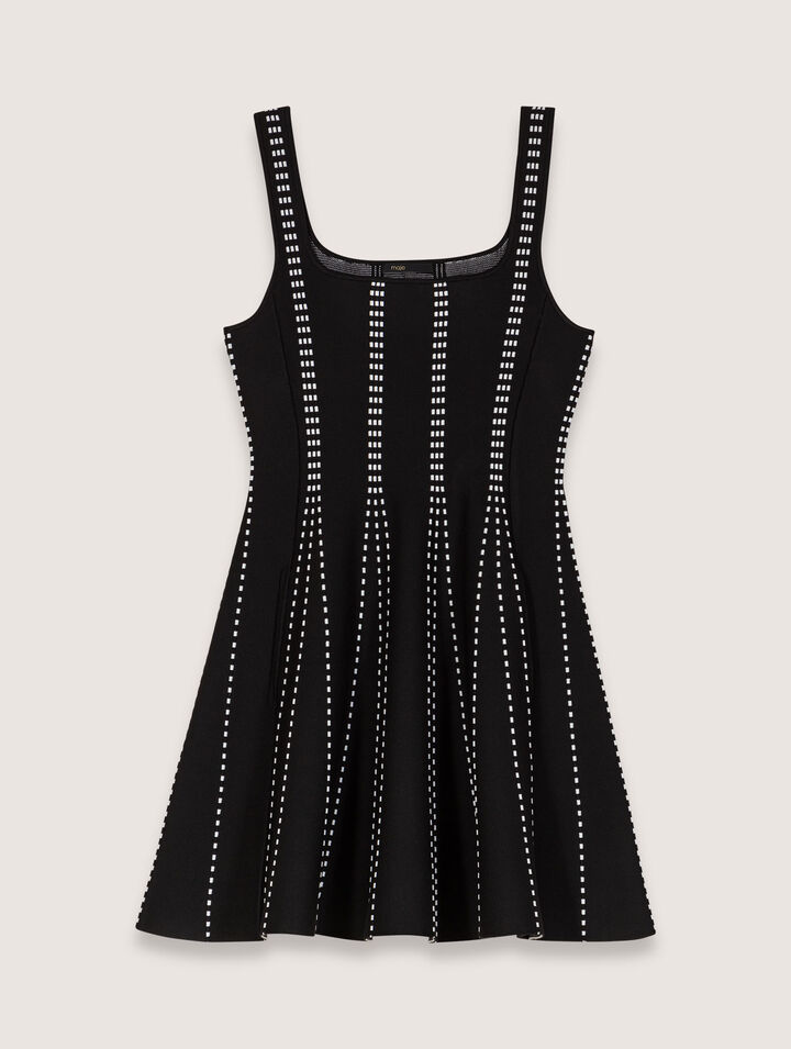 Mini jacquard knit dress