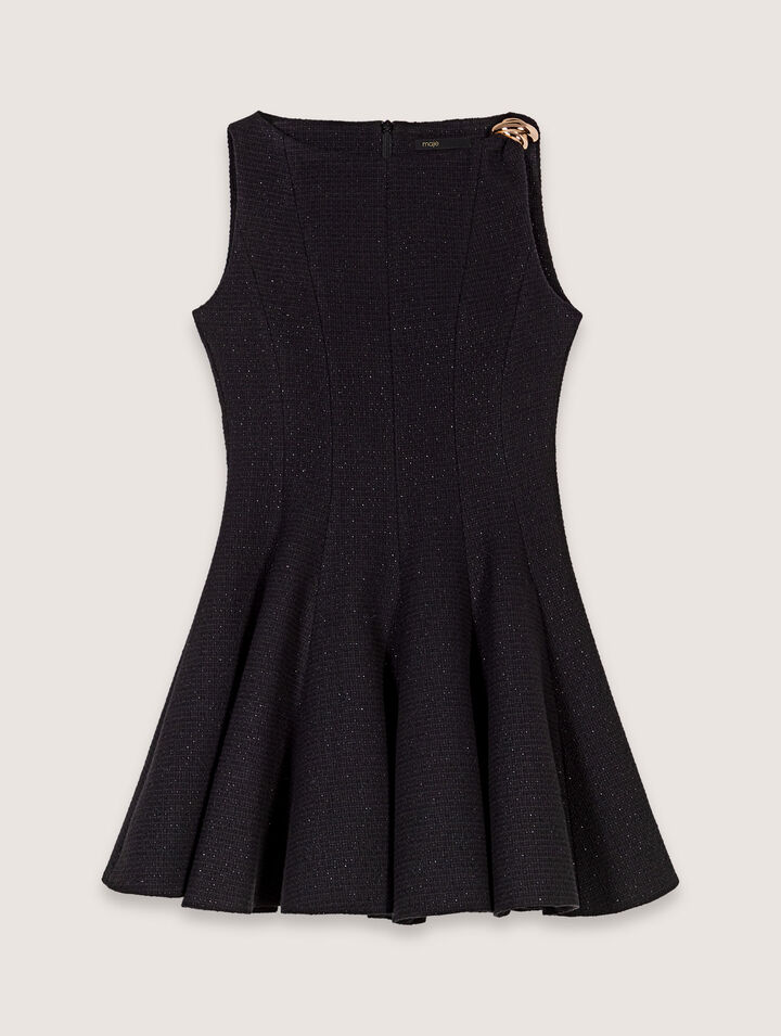 Mini flared tweed dress