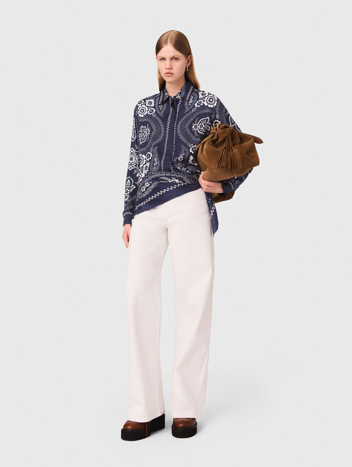 Bandana printed blouse